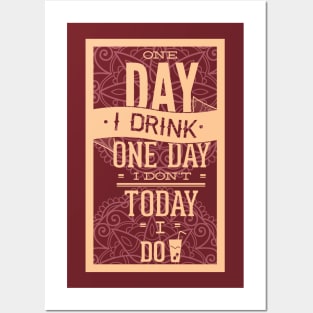 The drinking Day Posters and Art